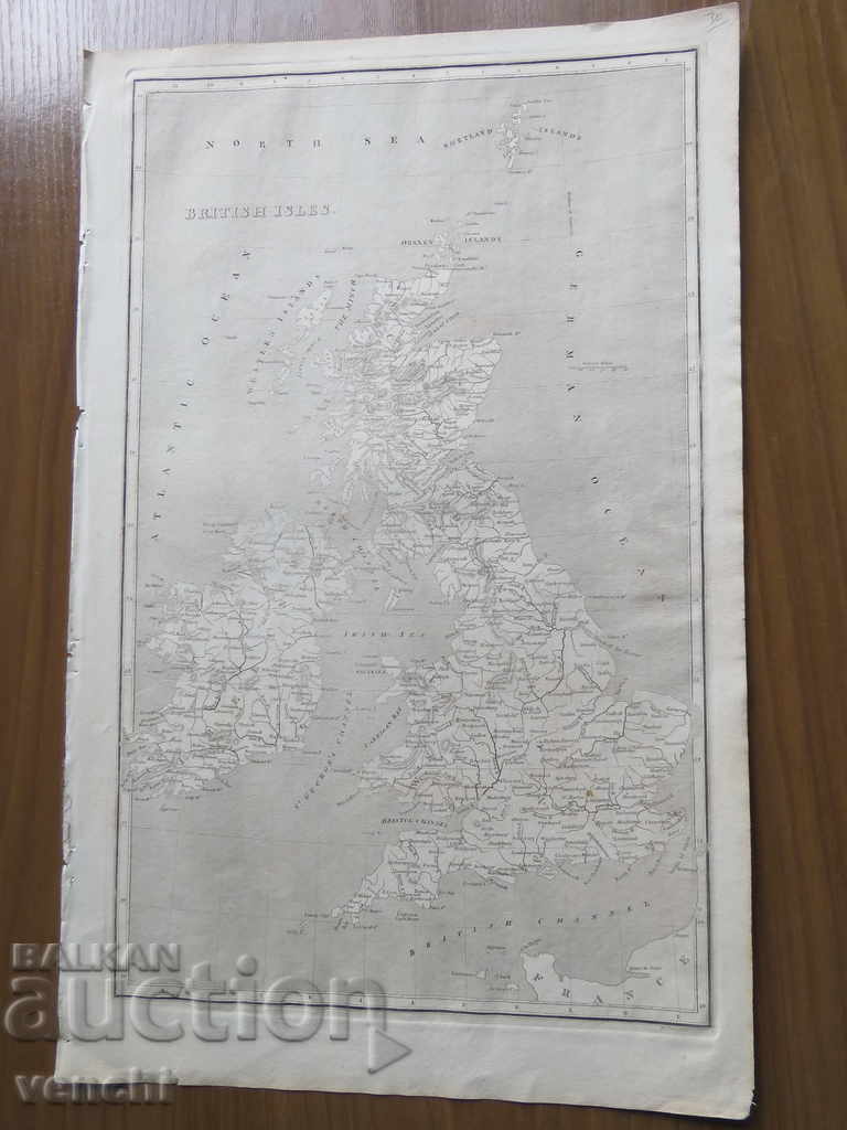 1800 - MAP OF THE BRITISH ISLES - ORIGINAL +
