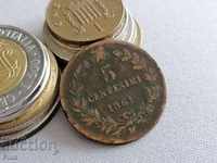 Moneda - Italia - 5 centime 1861
