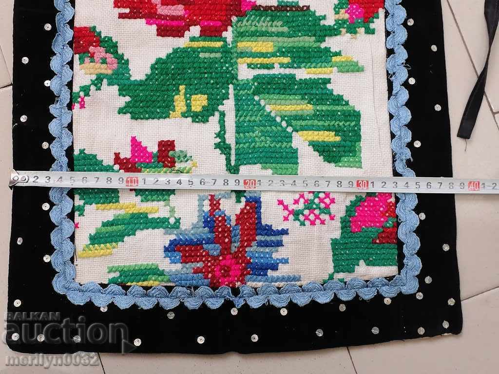 Old woven, embroidered and embroidered apron, costume, sukman - 5