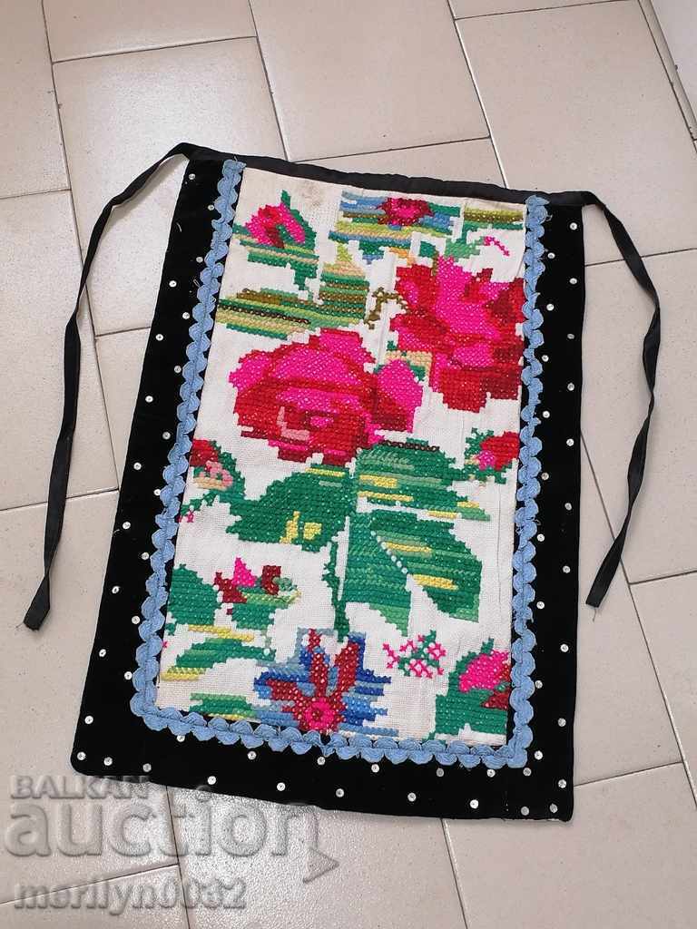 Old woven, embroidered and embroidered apron, costume, sukman
