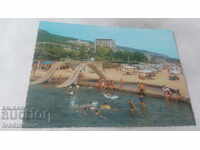 Пощенска картичка Златни пясъци Детският басейн 1977