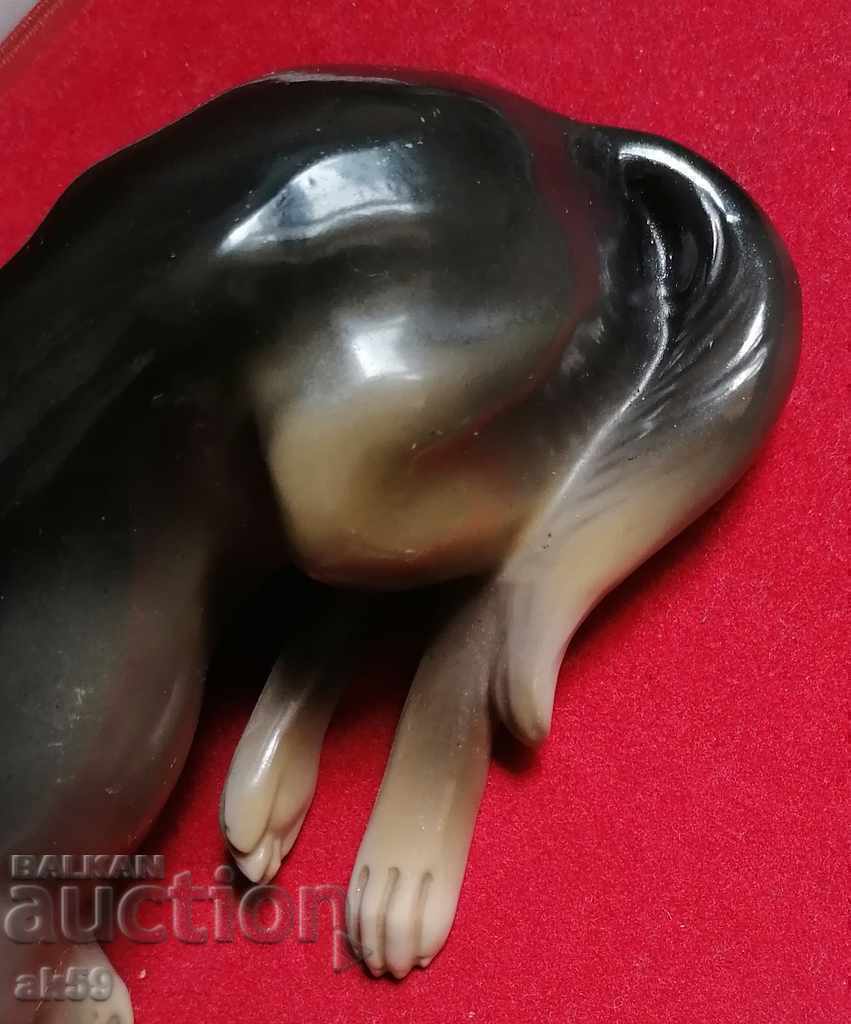 Old porcelain figurine - German shepherd - Germany. - 5 Old porcelain figurine - German shepherd - Germany. - 5