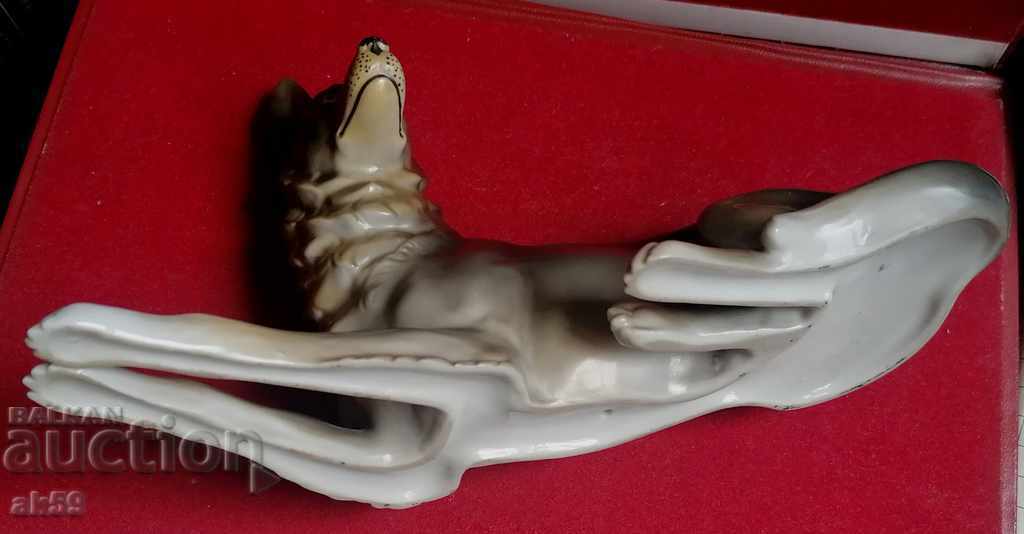 Old porcelain figurine - German shepherd - Germany. - 6 Old porcelain figurine - German shepherd - Germany. - 6