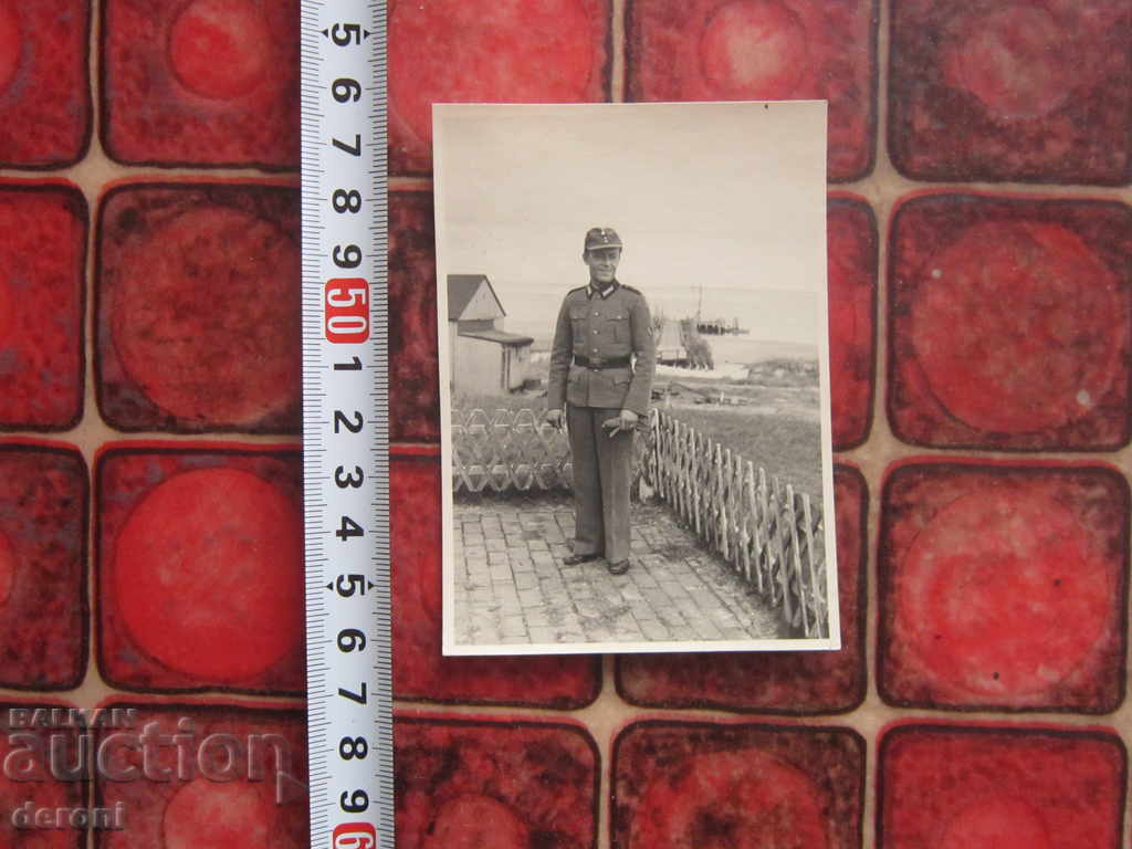 Φωτογραφία καρτ ποστάλ Γερμανός στρατιώτης 3 Reich A17 Original