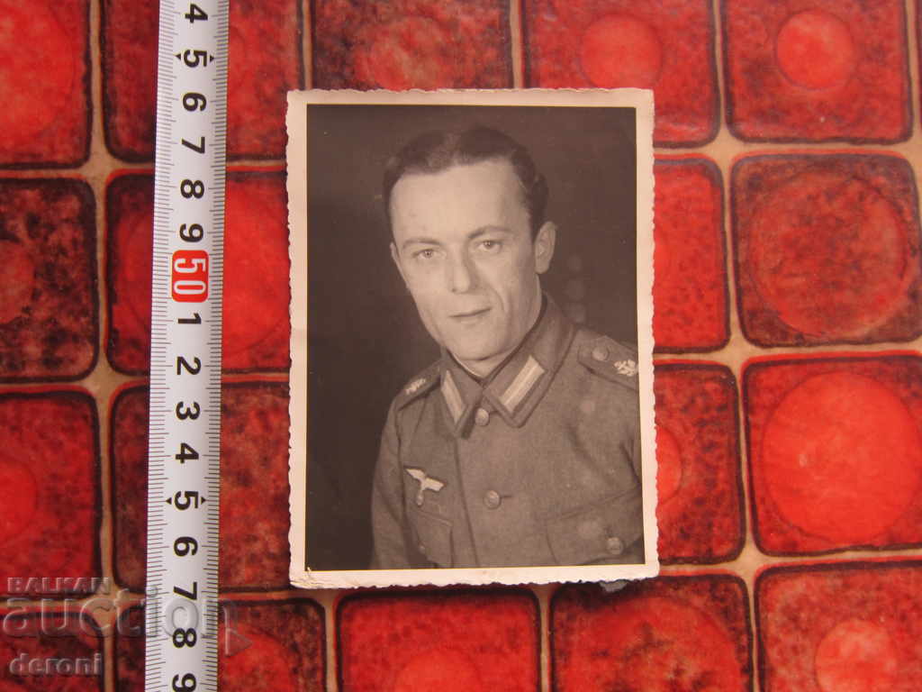 Φωτογραφία καρτ ποστάλ Γερμανός στρατιώτης 3 Reich A25 Original