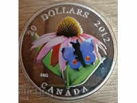 Канада 20 долара 2012 Дива природа посребрена РЕПЛИКА