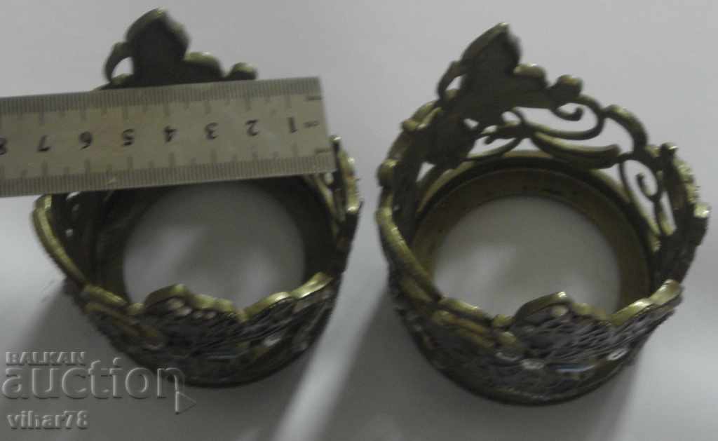 Old coasters for two glasses - 5