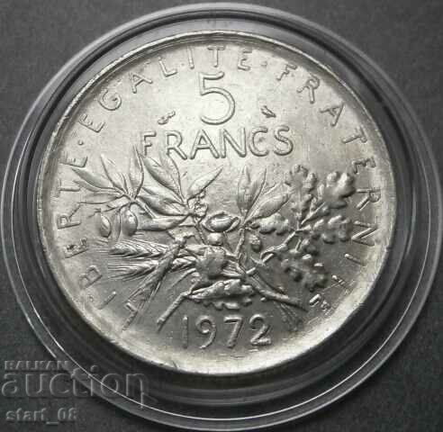 Франция 5 франка 1972