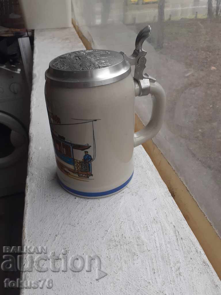 Old German beer porcelain mug Munich with price 59.00 BGN | € 30.17