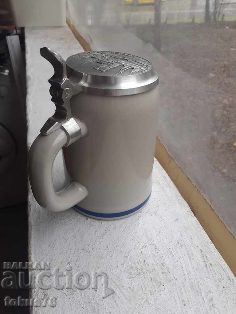 Auction  Old German beer porcelain mug Munich