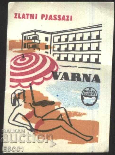 Match label Tourism Golden Sands from Bulgaria