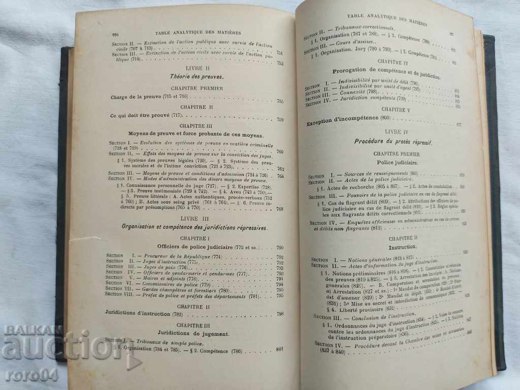 COURS DE DROIT CRIMINEL - GEORGES VIDAL - 6 COURS DE DROIT CRIMINEL - GEORGES VIDAL - 6
