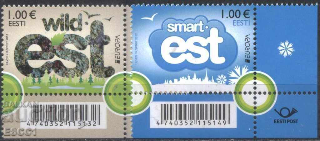 Чисти марки Европа СЕПТ  2012 от  Естония
