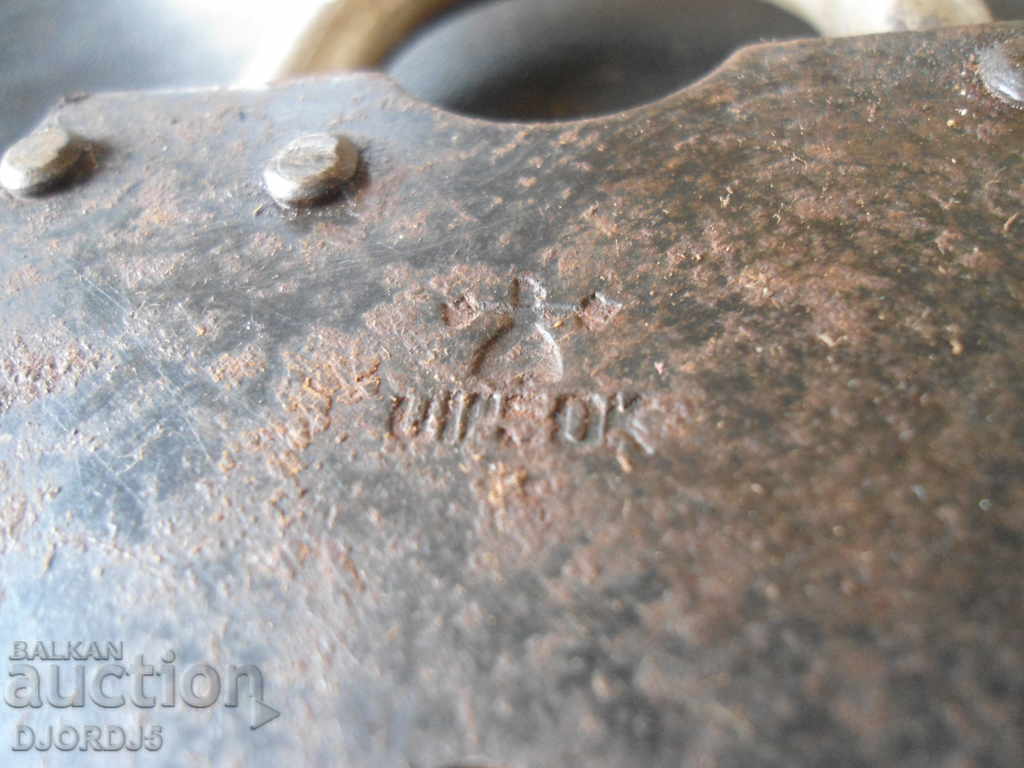 Old padlock, marking - 7 Old padlock, marking - 7