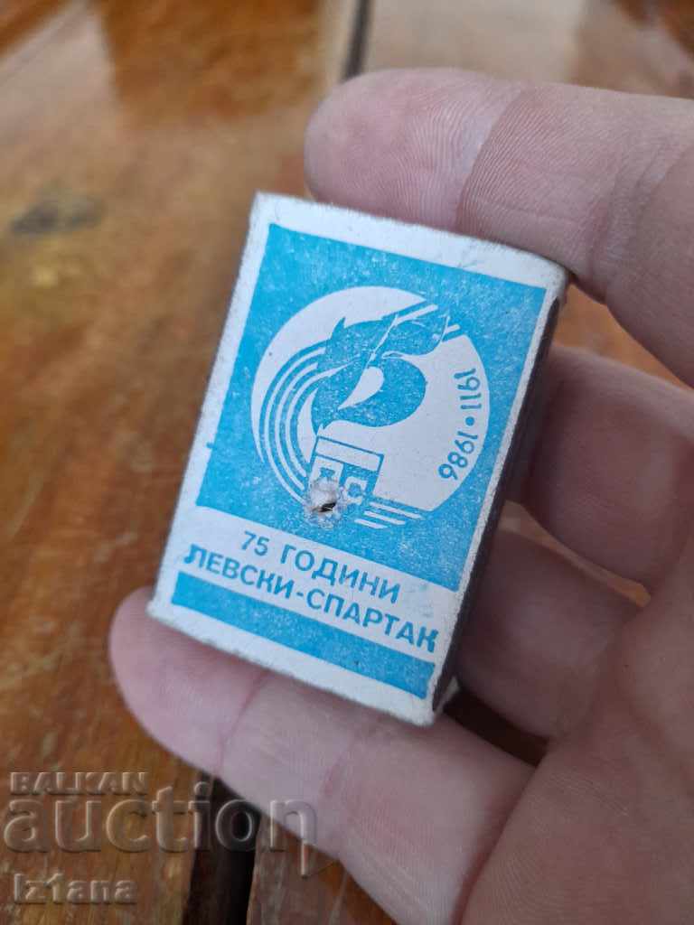 Old match, Levski Spartak matchbox with price 9.00 BGN | € 4.60 Old match, Levski Spartak matchbox with price 9.00 BGN | € 4.60