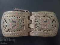 Many Old Great Revival Enamel Buckles Buckle Costume