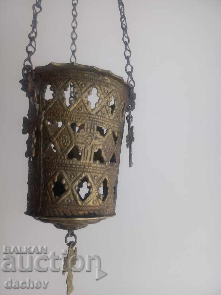 Renaștere antică Acasă Bulgară LAMPĂ FORJATĂ Secolul al XIX-lea - 5