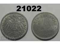 Germania 10 pfennigs 1920 zinc