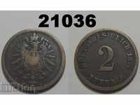 Γερμανία 2 pfennigs 1874 A