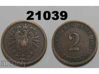 Germany 2 pfennigs 1874 A
