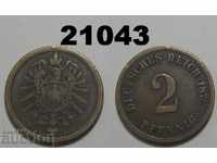 Germany 2 pfennigs 1875 A