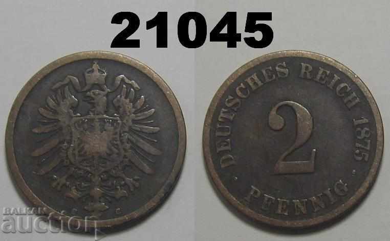Γερμανία 2 pfennigs 1875 C