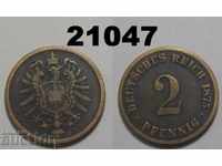 Germany 2 pfennigs 1875 C