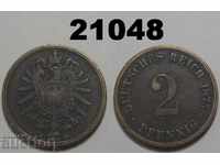 Germany 2 pfennigs 1875 C