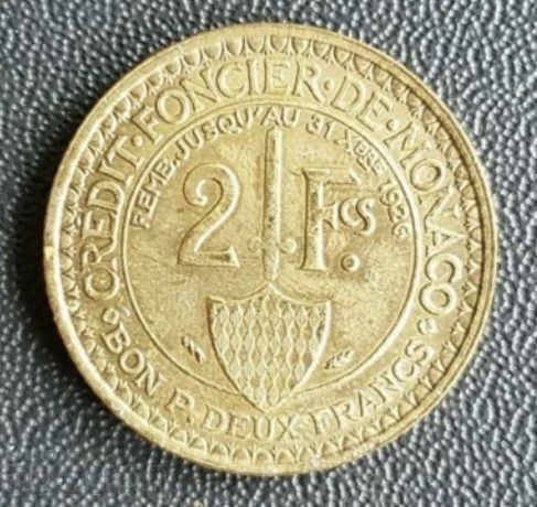 Княжество Монако 2 франка 1924