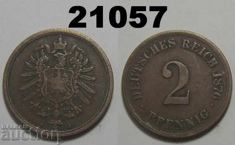 Γερμανία 2 pfennigs 1876 A