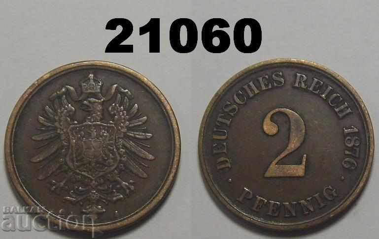 Germany 2 pfennigs 1876 A
