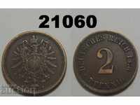 Γερμανία 2 pfennigs 1876 A