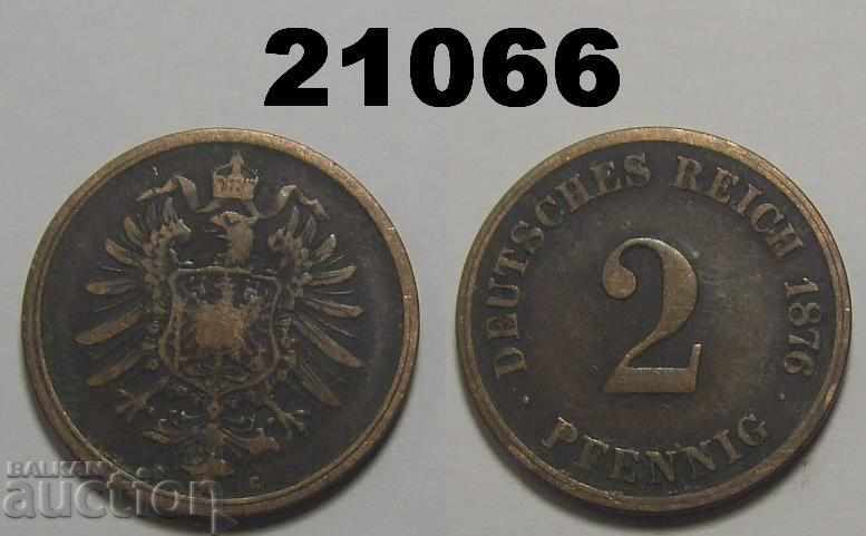 Germania 2 pfenigs 1876 C