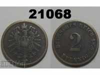 Germany 2 pfennigs 1876 C