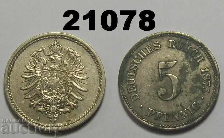 Γερμανία 5 pfennig 1875 A