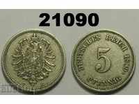 Γερμανία 5 pfennig 1889 E
