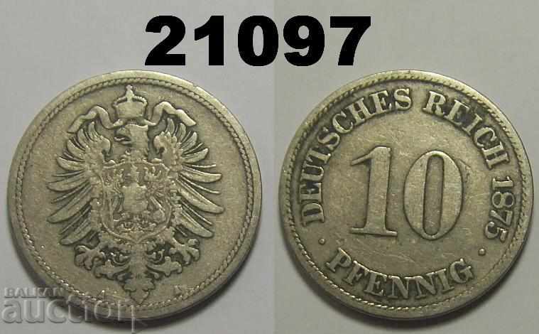 Γερμανία 10 pfenig 1875 A