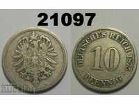 Германия 10 пфенига 1875 A