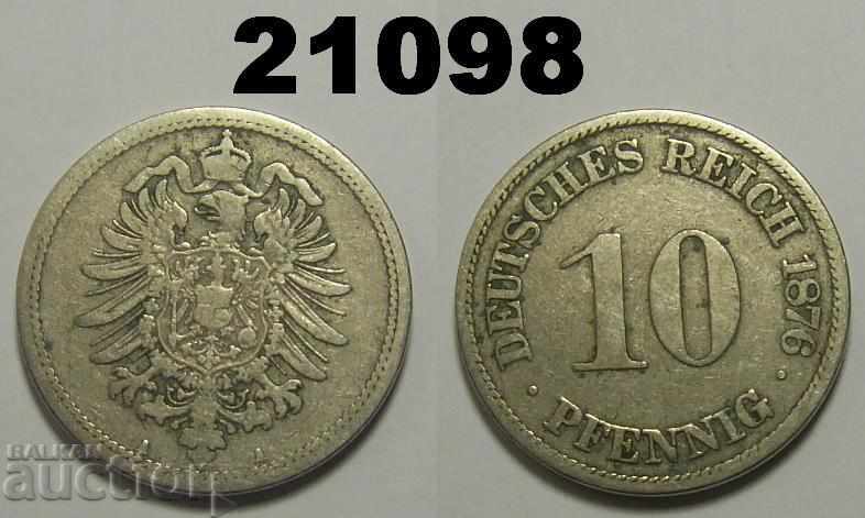 Германия 10 пфенига 1876 A