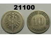 Germania 10 pfenig 1876 A