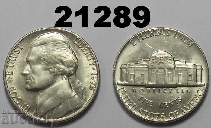 Statele Unite ale Americii 5 cenți 1975 Excelent