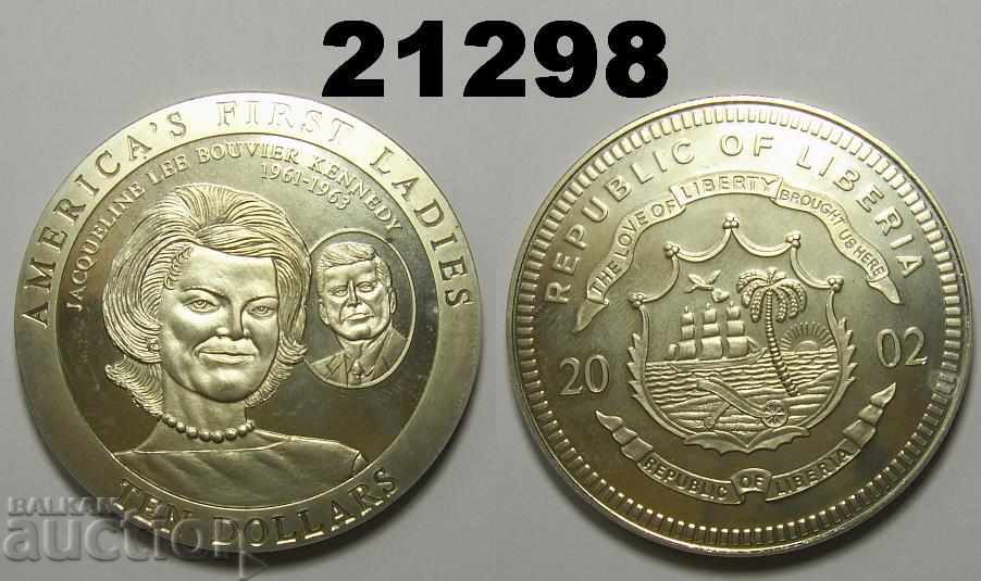 Liberia Zece Dolari 2002 Primele Doamne