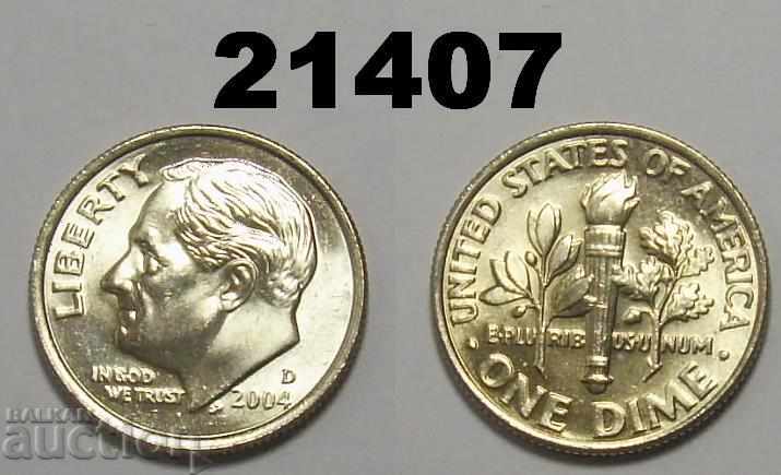USA 1 dime 2004 D UNC