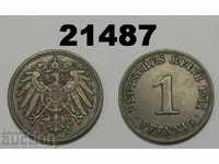 Германия 1 пфениг 1911 A