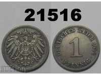 Германия 1 пфениг 1906 A