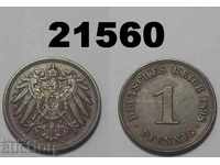 Германия 1 пфениг 1898 A