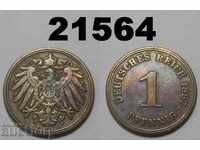 Германия 1 пфениг 1897 A