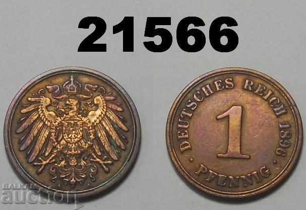 Germany 1 pfennig 1896 A