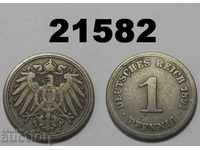 Германия 1 пфениг 1891 A