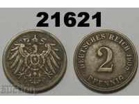 Germany 2 pfennigs 1908 A